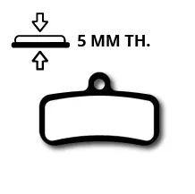 Tektro 4-piston brakes with 5 mm brake pads