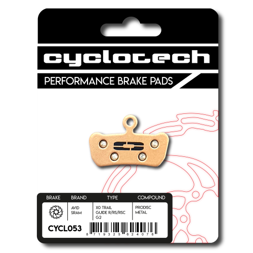 Prodisc Metal brake pads for Sram G2 - Sram Guide
