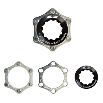 Adapter centerlock naar 6 gaats, Cyclotech voor quick release systemen