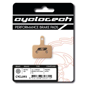 Tektro 2-piston 5 mm brake pads, Cyclotech Prodisc Metal