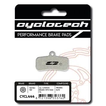 Tektro 4-piston 5 mm brake pads, Cyclotech Prodisc Elite